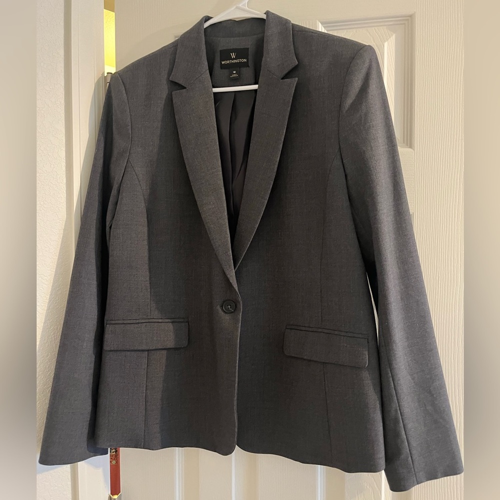 Worthington Charcoal Blazer